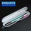 2PCS Metal Teal Cyan Cuticle Pusher and Cutter Remover Salon Stainless Steel Gel Nail Polish Peeler Scraper Durable Professional Manicure Pedicure Cleaner Tool For Fingernail and Toenail view 4