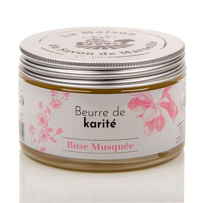 Maison du Savon de Marseille - Shea butter - Rosehip Oil - Body Butter, Suitable for Skin Face and Hair - 5.07 Fl oz