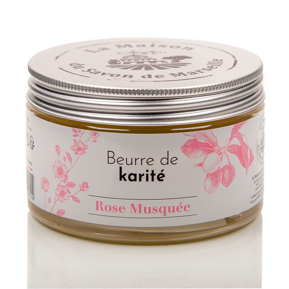 Maison du Savon de Marseille - Shea butter - Rosehip Oil - Body Butter, Suitable for Skin Face and Hair - 5.07 Fl oz