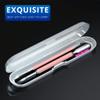 2PCS Metal Pink Cuticle Pusher and Scraper, Nail Trimmer Cutter Stainless Steel Gel Scraper Tool, Nail Polish Remover Peeler Durable Salon Manicure Pedicure Cleaner for Fingernail and Toenail view 4