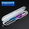 2PCS Metal Cuticle Pusher and Scraper (Blue Purple Mermaid), Nail Trimmer Cutter Stainless Steel Gel Scraper Tool, Nail Polish Remover Peeler Salon Manicure Pedicure Cleaner for Fingernail and Toenail view 4