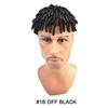 Afro Curl Toupee For Black Men Human Hair Piece Replacement System All Poly Crochet Braids Hair Units Durable PU Injection Small Curly Mens Wigs (8"x10"-6mm Afro Wave, 1B Off/Natural Black) view 2