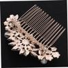 Mikinona Luxury Rhinestone Hair Comb Bridal Headpiece Fashion Headwear for Special Occasions view 4