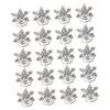 Mikinona 20pcs Snowflake Rhinestone Spiral Hairpins Bridal Alloy Hair Headdress for Weddings Parties and Celebrations Accessory for Women and Girls view 1