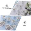 Mikinona 20pcs Snowflake Rhinestone Spiral Hairpins Bridal Alloy Hair Headdress for Weddings Parties and Celebrations Accessory for Women and Girls view 3