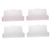4pcs Cases for Pedicure Nail Tools Container Organizers Polishing Rectangular Tool Personal Manicure Sand Salon Transparent Art Clear Nails Storage Manicurist Professional Holders view 1