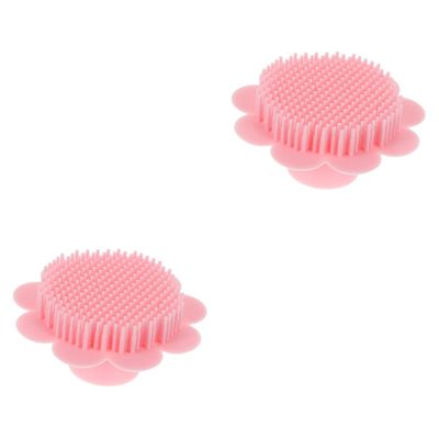2 pcs Exfoliator Dandruff Head Exfoliation Bathing Silicone Massage Mitt Safe Scrubber Washing All Newborn Manual Hair Skin Bath for Wet Body Practical