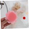 2 pcs Exfoliator Dandruff Head Exfoliation Bathing Silicone Massage Mitt Safe Scrubber Washing All Newborn Manual Hair Skin Bath for Wet Body Practical view 3