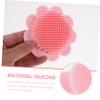 2 pcs Exfoliator Dandruff Head Exfoliation Bathing Silicone Massage Mitt Safe Scrubber Washing All Newborn Manual Hair Skin Bath for Wet Body Practical view 4