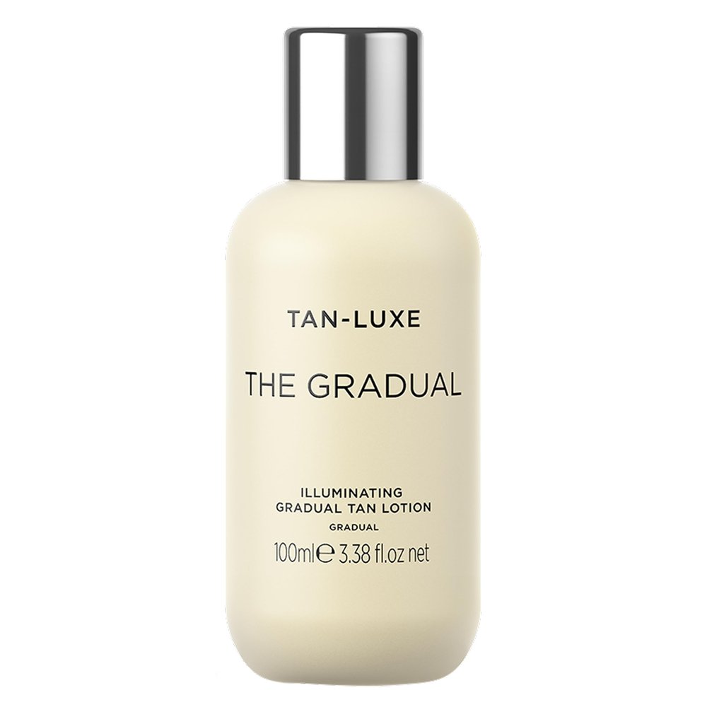 Tan-Luxe The Gradual Illuminating Gradual Tan Lotion, Hydrating Oil-Lotion Hybrid Self Tanner, For Daily Use, Buildable, Natural Glow, Vegan, Cruelty-Free, Streak-Free, 3.38 fl. oz/100 ml Bottle