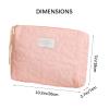 Surblue Coquette Makeup Bag Cute Kawaii Cosmetic Bag Aesthetic Floral Makeup Pouch Stuff Travel Toiletry Bags for Women Girls, Pink view 2