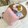 Surblue Coquette Makeup Bag Cute Kawaii Cosmetic Bag Aesthetic Floral Makeup Pouch Stuff Travel Toiletry Bags for Women Girls, Pink view 4