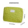Surblue Coquette Makeup Bag Cute Kawaii Cosmetic Bag Aesthetic Floral Makeup Pouch Stuff Travel Toiletry Bags for Women Girls, Green view 2