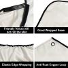 Pelocapa Beard Grooming Bib for Men, Non-stick Beard Shaving Catcher, Beard Trimming Styling Bib with 2 Suction Cups and Storage Bag (White) view 2