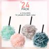 Sunnyray 24 Pack Bath Shower Loofah Sponge Pouf Body Scrubber Exfoliator Bath Sponge Body Scrubber for Men and Women Spa Gift view 3