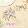 Heread Starfish Bride Wedding Hair Pins Silver Seashell Mermaid Bridal Hair Piece Pearl Beach Hair Accessories for Women and Girls Pack of 2) view 3