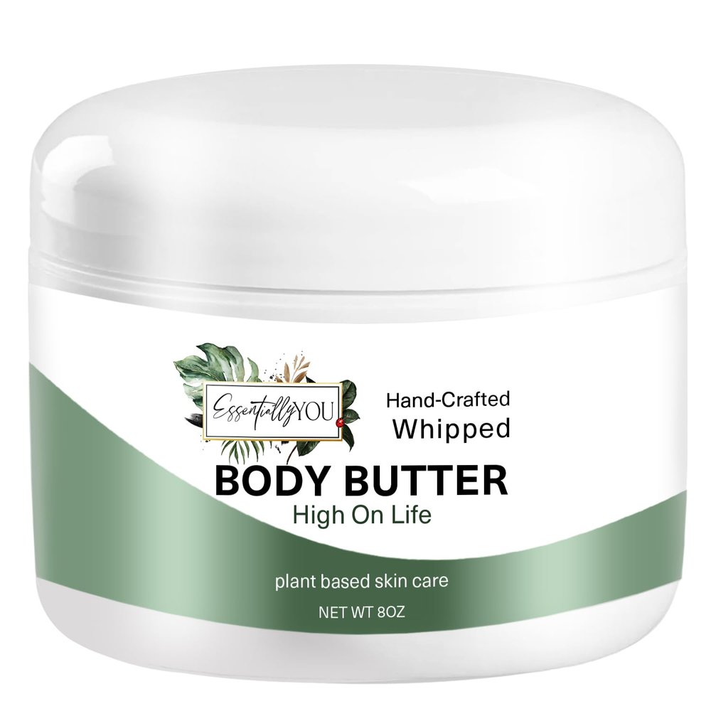 High On Life: Pineapple, Coconut, Lemon Zest,Vanilla, Whipped Body Butter| Nourishing Mango Butter, Grapeseed Oil, Rosehip Oil, Vitamin E |Moisturizer for Body, Feet & Hands 8oz.