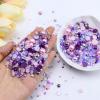 Briskbloom 60g Mix Flatback Pearls and Rhinestones for Crafts, 3620PCS for Tumblers Nail Face Art, Jelly Rhinestones and Half Pearls, With Tweezers Wax Pen, Pink|Purples view 2