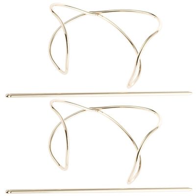 OSALADI 2pcs Elegant Metal Hair for Women Bun Maker Simple Vintage Hair Slide for Updos and Everyday Styling