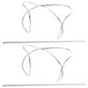 OSALADI 2pcs Irregular Curved Metal Hairpins Bun Maker for Thick Hair Elegant Hair Cuffs for Updos and Casual Styles view 1