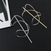 OSALADI 2pcs Irregular Curved Metal Hairpins Bun Maker for Thick Hair Elegant Hair Cuffs for Updos and Casual Styles view 2