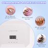 Makartt Eloisee 36W UV LED Nail Lamp, UV Light for Nails Professional Curing Lamp Bundle with Nail Drill Bits Sanding Bands for Nail Drill #80#150#240 Grits 300Pcs Nail File Sanding Bands Zebra Brown view 3