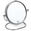 Portable Folding Travel Makeup Mirror,1X/10X Magnifying Vanity Mirror,6 Double-Sided 360 Swivel,Handheld & Wall Hanging Metal Mirror for Home and On-the-Go Use,Travel Storage Bag Included,No Light view 1