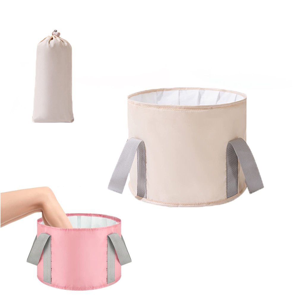 Collapsible Portable Foot Soak Tub,Folding Footbath, Bucket for Soaking Feet, Travel Foot Bath Tub for Foot Spa Soaking Feet Home Pedicure Basin Outdoor Camping, Container for Fishing Hiking,14 L ( Co