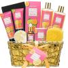 Bath Spa Body Gift Set, Luxury Christmas Gifts for Women Citrus Pink Grapefruit Spa Kit Gift Woman, 11 Pcs Self Care Kit Gifts With Bubble Bath, Massage Oil, Bath Brush, Birthday Gifts for Women view 1