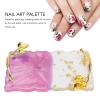 Resin Nail Palette Nail Palette Nail Art Makeup Display Board Manicure Stand Manicure Palette Nail Art Color Manicure Nails DIY Tool (Pink) view 3