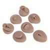 Body Piercing Practice Model, Silicone Ear Eye Nose Mouth Tongue and Belly Button Model for Novice Piercer (Dark Skin Colour) view 1