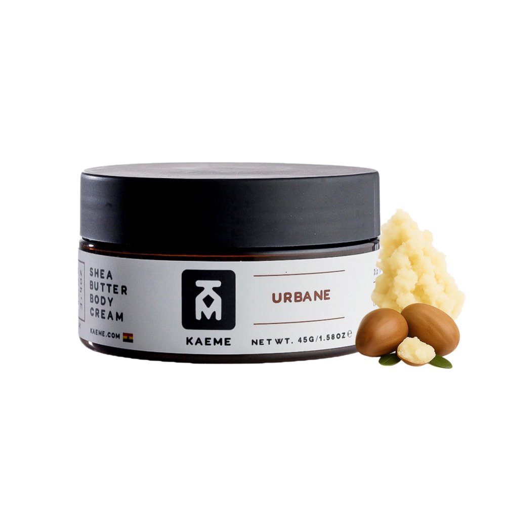 Kaeme.com Urbane African Whipped Shea Butter Handmade From Raw Organic Body Butter,Plant based Cleanser,Deep Hydration for Dry Skin,Hair Repair,Free of Parabens,Sulfate,Phthalate, Dye (3.4oz/100g jar)