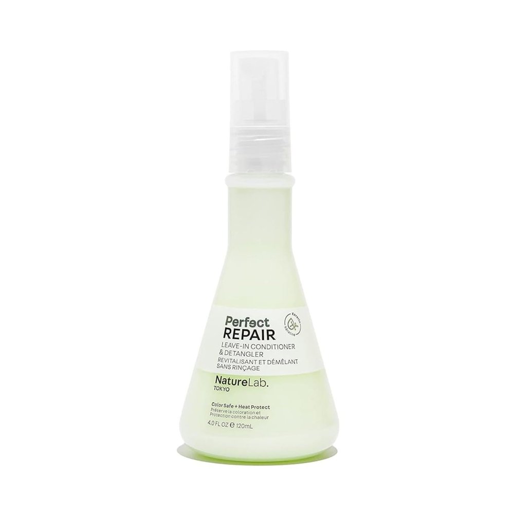 NatureLab.TOKYO Perfect Repair Leave-In Conditioner & Detangler: Heat Protection, Color Safe, Protect Against Future Damage | 4 FL OZ / 120 ML