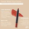 Glo Skin Beauty Suede Matte Lip Crayon (Bonjour) - Longwearing Formula Stays On All Day, With Conditioning Shea Butter + Mango Seed Oil for a Velvety Smooth Finish view 2