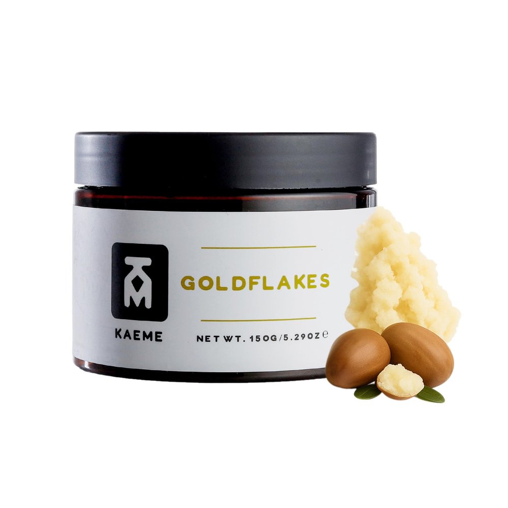 Kaeme.com Goldflakes Whipped Shea Body Butter Moisturizer For Whole Body, Skin, Hand, Hair, Scalp, For Men & Women, Made with Raw Organic African Shea Butter with Natural Coconut Oil(10.5oz/300g jar)