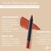 Glo Skin Beauty Suede Matte Lip Crayon (Sahara) - Longwearing Formula Stays On All Day, With Conditioning Shea Butter + Mango Seed Oil for a Velvety Smooth Finish view 2
