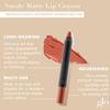 Glo Skin Beauty Suede Matte Lip Crayon (Bellini) - Longwearing Formula Stays On All Day, With Conditioning Shea Butter + Mango Seed Oil for a Velvety Smooth Finish view 2