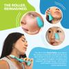 RAD Facial Roller - 2-in-1 Jade Roller & Gua Sha Tool, Silicone Handle, Skin Care, Rolling & Scraping Massage Therapy view 3