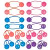 16pc Ponytail 24MM Balls Hair Elastics Collection Brightly Colored Ponytail Balls For Girls And Toddlers view 2