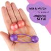 16pc Ponytail 24MM Balls Hair Elastics Collection Brightly Colored Ponytail Balls For Girls And Toddlers view 4