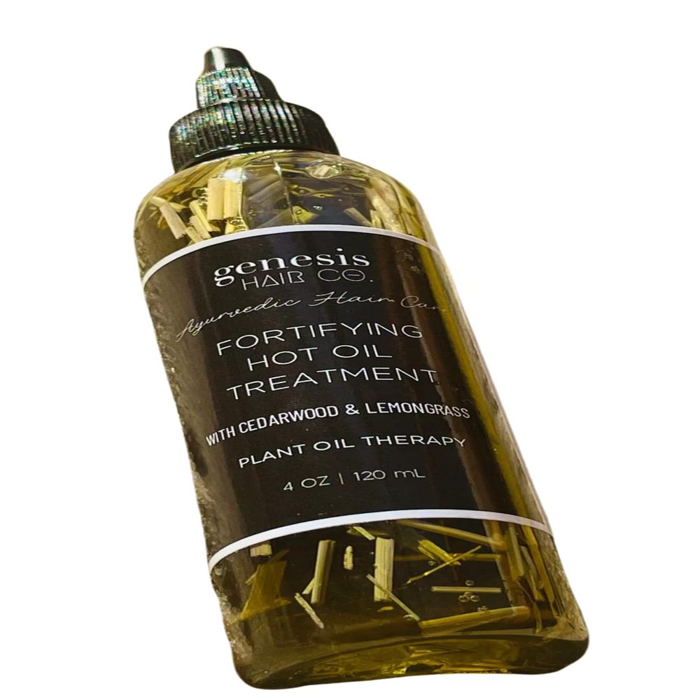 GENESIS SKIN CO. Fortifying Hot Oil Plant Therapy | Organic Hot Oil Treatment for Hair Growth - Infused with Lavender, Lemongrass and Cedarwood