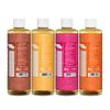 Dr. Bronner's - Pure-Castile Liquid Soap Variety Pack - Citrus, Tea Tree, Rose, & Eucalyptus, Made with Organic Oils, 18-in-1 Uses: Face, Body, Hair, Laundry, Pets & Dishes (8oz, 4-Pack) view 2