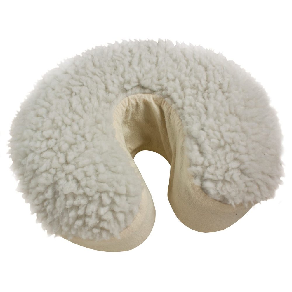 Body Linen 10 Pack Repose Fleece Face Rest Pads Add Extra Padding to Your Massage Table Cresent Pillow. Increase Client Comfort.