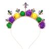 CEALXHENY Mardi Gras Headbands for Women (Mardi Gras D) view 1