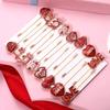 10/16PCS Valentines Day Hair Clips for Women Glitter Love Heart Hair Clips Sweet XOXO Bobby Hairpins Costume Party Valentines Day Accessory Gifts for Her view 2