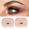 1 Pair Soft Silicone Eye Model Flexible 5D for Practicing Piercing Suture Makeup Teaching Instructions for Eye Makeup, Semi Permanent Eyebrow Line Practice (Blue Eyeball) view 2
