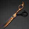 XUANFENG Black Gold Hair Scissors 6 inch 9CR18 Steel Hairdresser Professional Cutting Scissors and thinning Scissors (Cutting Scissors) view 2