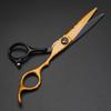 XUANFENG Black Gold Hair Scissors 6 inch 9CR18 Steel Hairdresser Professional Cutting Scissors and thinning Scissors (Cutting Scissors) view 4