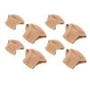Moisturizing Heel Socks, Vented Moisturizing Socks Spa Gel Socks, Moisturizing Gel Heel Sleeves, 4 Pair Stop Cracked, Repair Cracked Heels Prevent (Fleshcolor) view 1