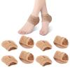 Moisturizing Heel Socks, Vented Moisturizing Socks Spa Gel Socks, Moisturizing Gel Heel Sleeves, 4 Pair Stop Cracked, Repair Cracked Heels Prevent (Fleshcolor) view 3